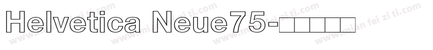 Helvetica Neue75字体转换